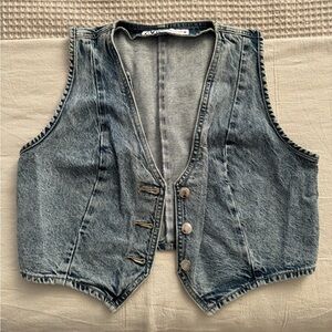 Zara Jean Denim Vest